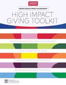 The cover of the 2025 High Impact Giving Toolkit